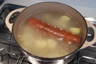 Saucisse et purée fumées : Étape 4