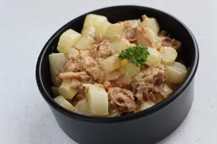 Timbale d'asperges en crème carnée