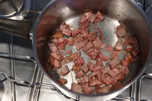 Timbale d'asperges en crème carnée : Étape 4