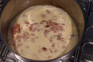 Timbale d'asperges en crème carnée : Étape 5