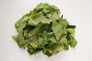 Polenta aux fanes de betteraves : Étape 2