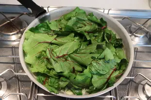 Polenta aux fanes de betteraves : Étape 4