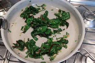 Polenta aux fanes de betteraves : Étape 5