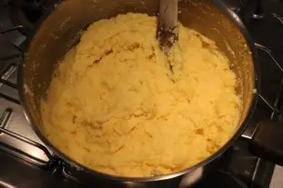 Polenta aux fanes de betteraves : Étape 7