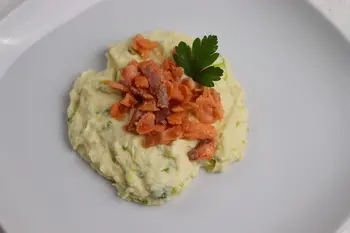 Crémeux de chou fleur au saumon fumé