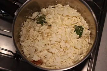 Crémeux de chou fleur au saumon fumé : Étape 4