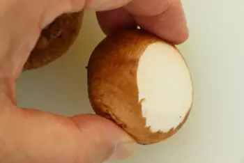 Champignons en escargots : Étape 2
