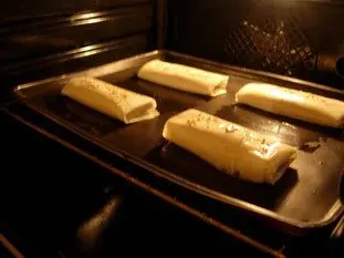 Rouleaux croustillants au poulet et poireaux : Étape 13