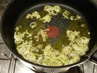 Rouleaux croustillants au poulet et poireaux : Étape 2