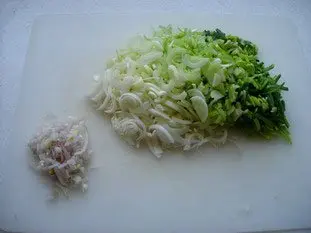 Cake aux poireaux et au thon : Étape 1