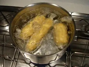 Saucisse et pommes Duchesse, fondue de Mont-D'or : Étape 4