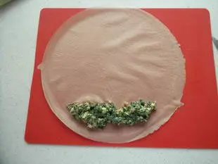 Rouleaux croustillants aux épinards : Étape 7