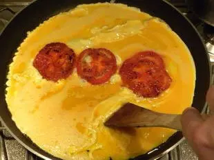 Omelette aux tomates : Étape 10