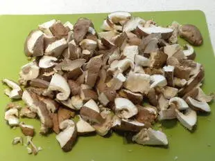 Émincé de poulet champignons-brocolis : Étape 2