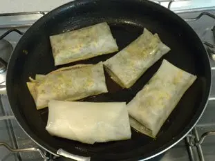 Brick aux champignons et poulet : Étape 10