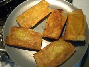 Brick aux champignons et poulet : Étape 11