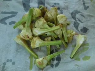 Artichauts-boeuf : Étape 2