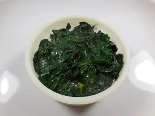 Polenta aux épinards et oeuf mollet : Étape 12