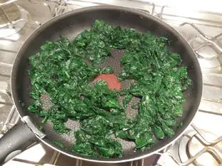 Polenta aux épinards et oeuf mollet : Étape 10