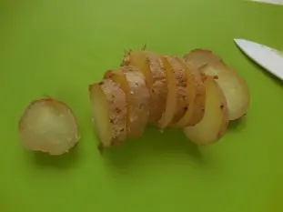 Pommes de terre au saumon fumé : Étape 1