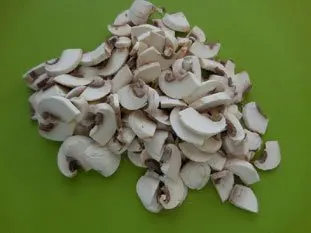 Brick pommes de terre et champignons : Étape 1