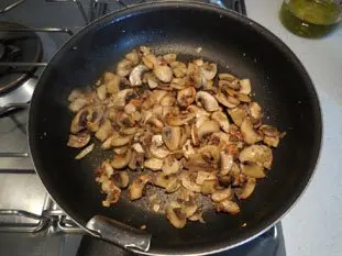 Brick pommes de terre et champignons : Étape 4