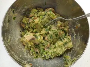 Brick pommes de terre et champignons : Étape 6