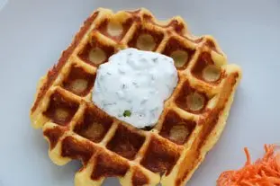 Gaufres de pommes de terre au saumon fumé