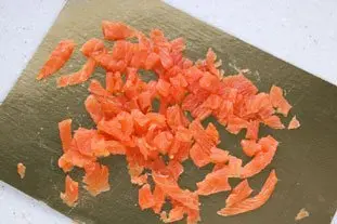 Gaufres de pommes de terre au saumon fumé : Étape 5