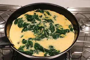 Omelette aux épinards : Étape 6