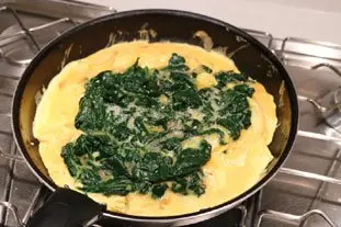 Omelette aux épinards : Étape 7