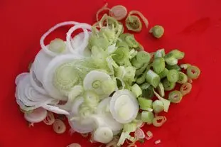 Omelette cassée champignons-artichauts : Étape 2