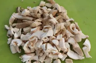 Omelette cassée champignons-artichauts : Étape 3