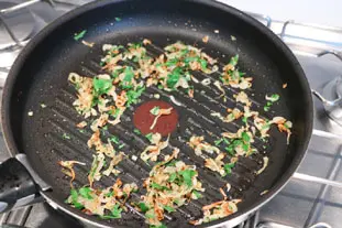 Têtes de champignons aux rillettes : Étape 7