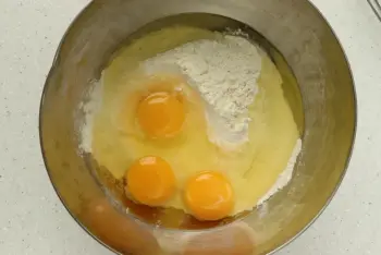 Cake tomate, moutarde et thon : Étape 2