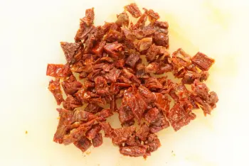 Cake au chorizo, olives et tomates confites : Étape 4