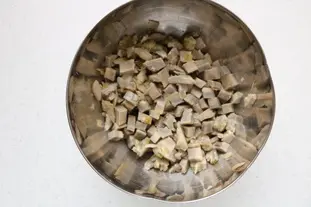 Crème d'artichauts Comtoise : Étape 1