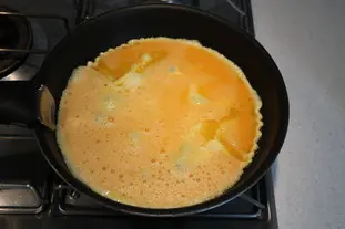 Omelette épinard et poulet en gratin : Étape 7
