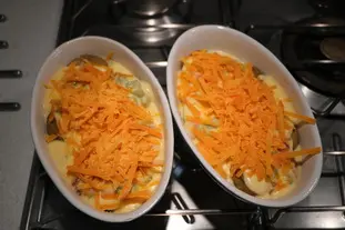 Artichauts violets gratinés en Mornay : Étape 13