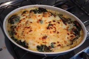 Gratin d'épinards et poulet épicé : Étape 13