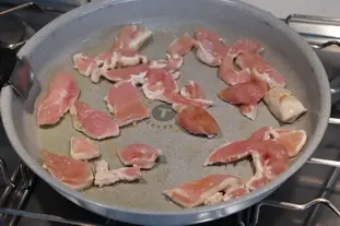 Gratin d'épinards et poulet épicé : Étape 2