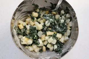 Gratin d'asperges et épinards : Étape 3