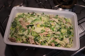 Gratin de poireaux au Morbier : Étape 10