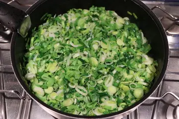 Gratin de poireaux au Morbier : Étape 6