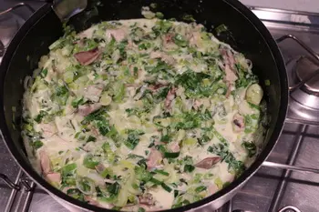 Gratin de poireaux au Morbier : Étape 9