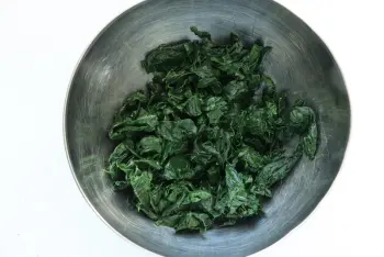 Parmentier d'épinards : Étape 1