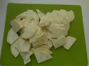 Gratin de céleri et champignons : Étape 2