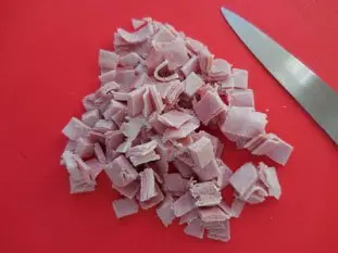 Gratin de pâtes au jambon : Étape 1