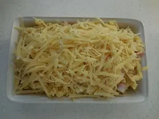 Gratin de pâtes au jambon : Étape 4