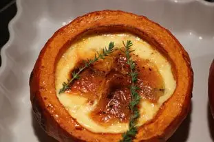 Potimarron aux 3 fromages en gratin